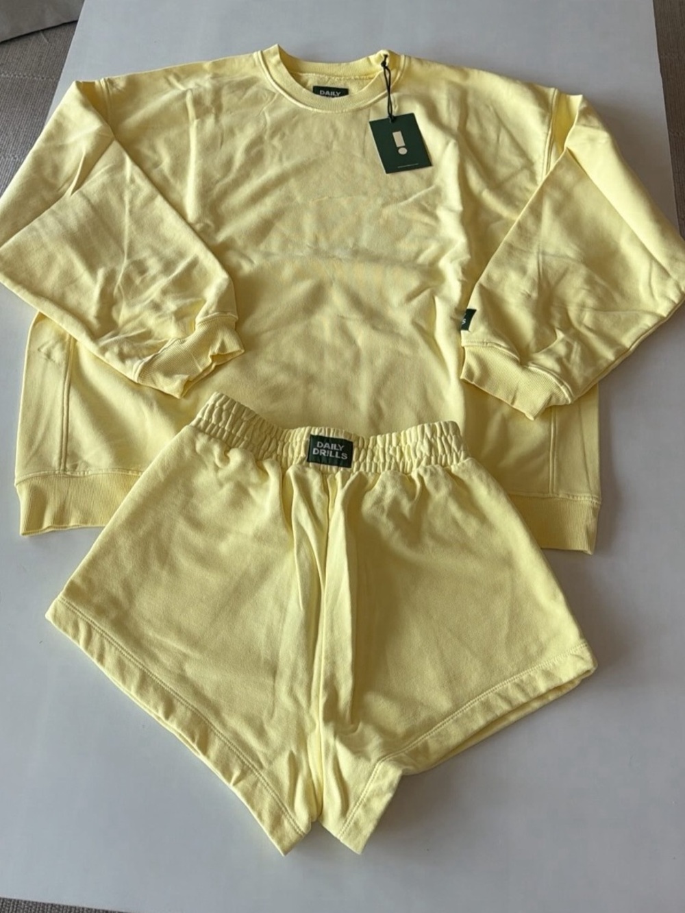 Daily Drills Oversized Crew and Super Shorts Set